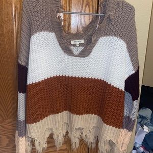Color block sweater